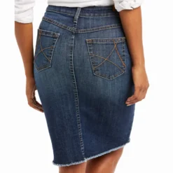 Ariat Women's Goldie Denim Skirt 7 Ariat Women's Goldie Denim Skirt -Western Cowboy Equipment Store 10036103 02