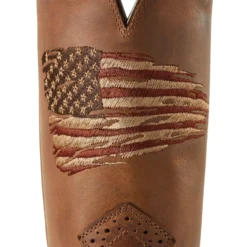 Ariat Men's Rough Stock Patriot Boot -Western Cowboy Equipment Store 10040348 01