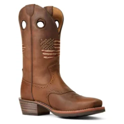 Ariat Men's Rough Stock Patriot Boot -Western Cowboy Equipment Store 10040348 medial