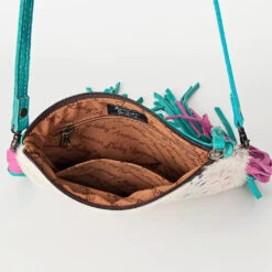 American Darling Turq/Pink Acid Hide Purse -Western Cowboy Equipment Store 119607 H