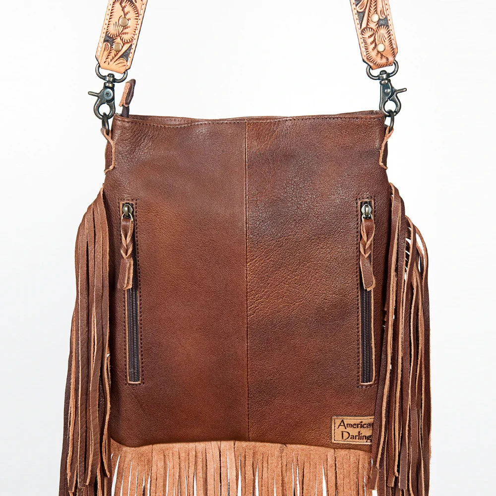 American Darling Conceal Carry Leather/Tool/Fringe Messenger Bag 3 American Darling Conceal Carry Leather/Tool/Fringe Messenger Bag - Image 3