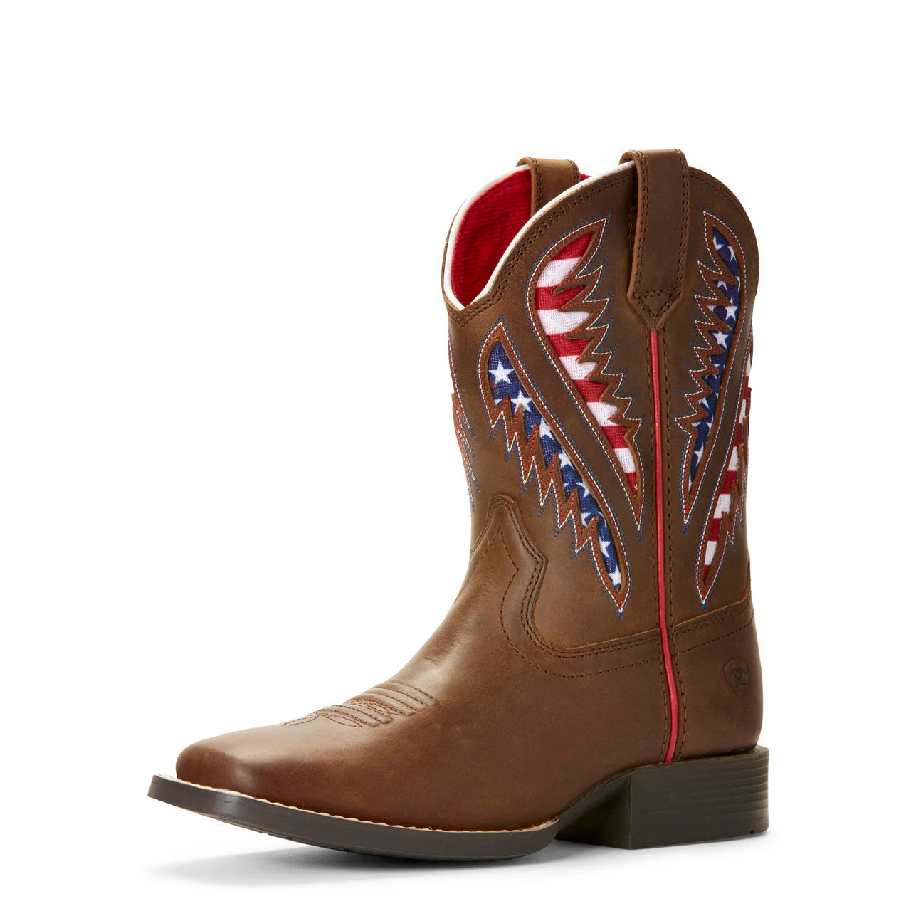Ariat Kid's Red, White, And Blue Quickdraw VentTEK Square Toe Boot 1 Ariat Kid's Red, White, And Blue Quickdraw VentTEK Square Toe Boot