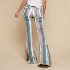 Turquoise Multi Striped Flare Jeans -Western Cowboy Equipment Store 16165503 7019aadd d663 4980 afed 30b2bfe46238