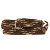 Brown And Tan Braided Web Belt