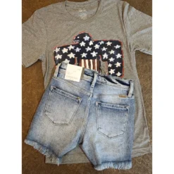 KanCan HIGH RISE DENIM SHORTS -Western Cowboy Equipment Store 20210624 160753 scaled