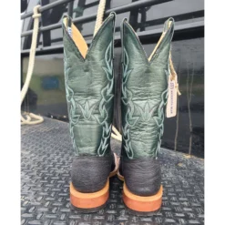Anderson Bean Black/Green Oiled Shark Boots -Western Cowboy Equipment Store 20220523 143610