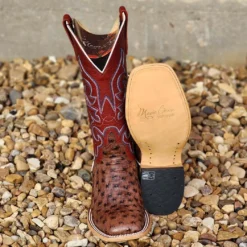 Macie Bean Full Quill Tobacco Ostrich Boot -Western Cowboy Equipment Store 20230220 154853