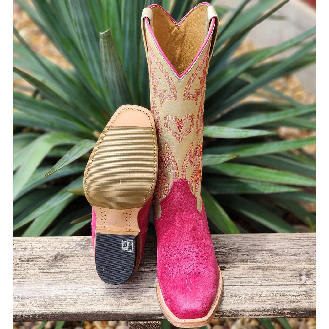 Macie Bean Hot Pink Square Toe Boots 3 Macie Bean Hot Pink Square Toe Boots - Image 3