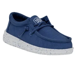 Heydude Hey Dude Wally Toddler Slub Canvas True Blue -Western Cowboy Equipment Store 40029 428 WALLYTODDLERSLUBCANVAS TRUEBLUE RIGHTANGLE