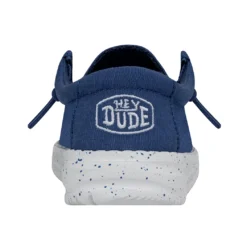 Heydude Hey Dude Wally Toddler Slub Canvas True Blue -Western Cowboy Equipment Store 40029 428 WALLYTODDLERSLUBCANVAS TRUEBLUE RIGHTBACK