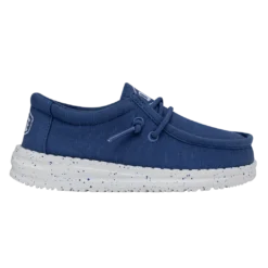 Heydude Hey Dude Wally Toddler Slub Canvas True Blue -Western Cowboy Equipment Store 40029 428 WALLYTODDLERSLUBCANVAS TRUEBLUE RIGHTSIDE