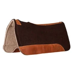 Mustang Black And Tan Contoured Wool Pad