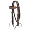 Weaver Leather Turquoise Beaded Pony Browband Headstall