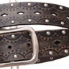 Women's Black Embossed Belt