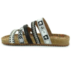 Black & White Strappy Nessie Sandals