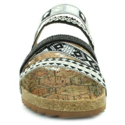 Black & White Strappy Nessie Sandals -Western Cowboy Equipment Store 771405 images 03