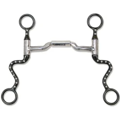 Myler 5" Black Seven Shank With Sweet Iron Mullen Barrel Low Port