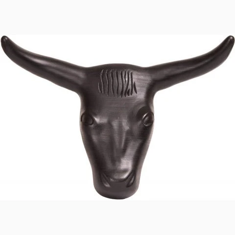 Mustang Black Steer Head 1 Mustang Black Steer Head
