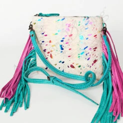 American Darling Turq/Pink Acid Hide Purse -Western Cowboy Equipment Store ADBG109D