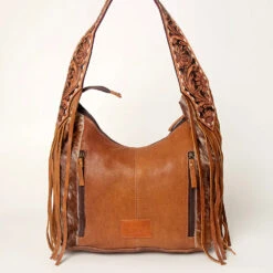 American Darling Conceal Carry Brown Hide Shoulder Bag -Western Cowboy Equipment Store ADBGI112C E