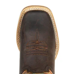 Durango Youth Dark Bay And Burnt Orange Western Boots -Western Cowboy Equipment Store DBT0230C birdseye 747356f4 efe2 46ad 8632 dcebf5b09c86