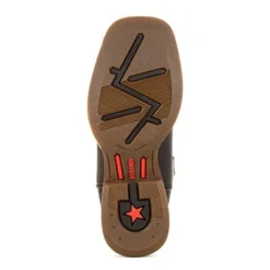 Durango Youth Dark Bay And Burnt Orange Western Boots -Western Cowboy Equipment Store DBT0230C outsole cdb0a60a 28fe 41b8 b0e9 22b8431b7258