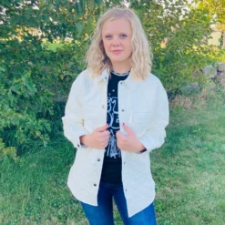 Cream Diamond Quilted Leather Jacket 5 Cream Diamond Quilted Leather Jacket -Western Cowboy Equipment Store IJ15049