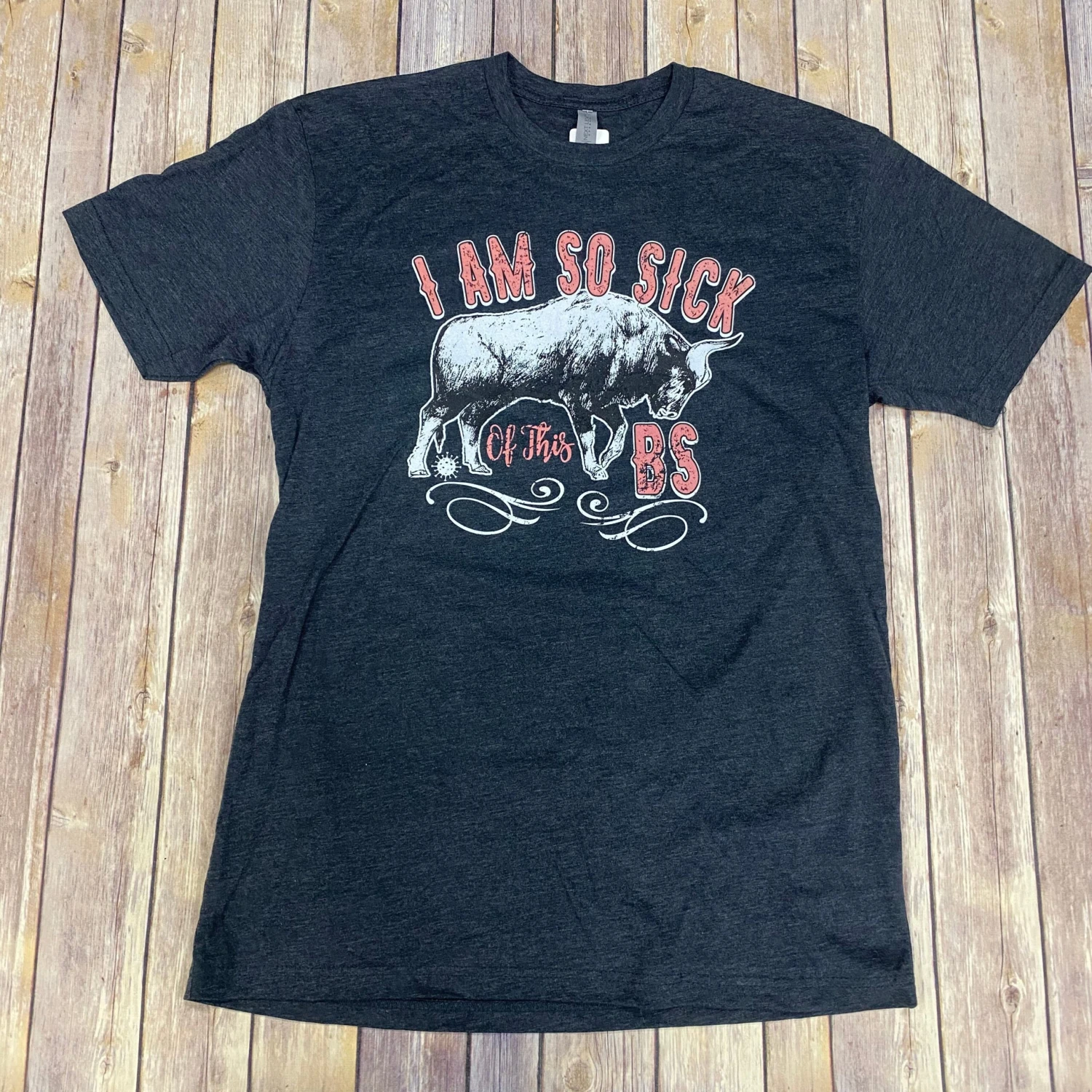 Women's Rebel Rose Sick Of The BS Short Sleeve Tee 1 Women's Rebel Rose Sick Of The BS Short Sleeve Tee