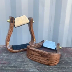 Nettles 2" Cherry Stirrup With Leveler -Western Cowboy Equipment Store IMG 4607