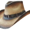 Dallas Hats -Logan- Tea Stained With Texas Star Accented Hatband