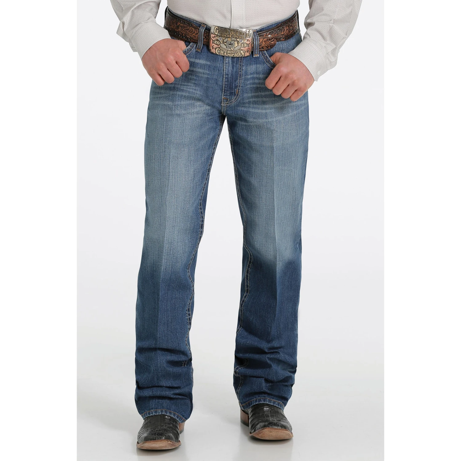 Cinch Men's Relaxed Fit Grant-Medium Stonewash 2 Cinch Men's Relaxed Fit Grant-Medium Stonewash - Image 2