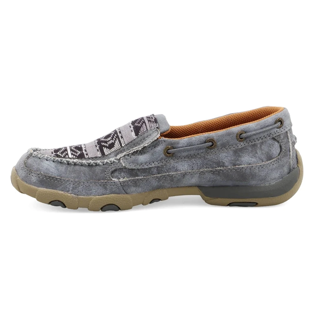 Twisted X Women's Grey Aztec Slip On Mocc 2 Twisted X Women's Grey Aztec Slip On Mocc - Image 2