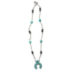 Link Chain With Turquoise Naja Pendant -Western Cowboy Equipment Store N1270a