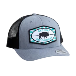 Red Dirt Designs Turquoise, Grey And Black Beachnut Cap