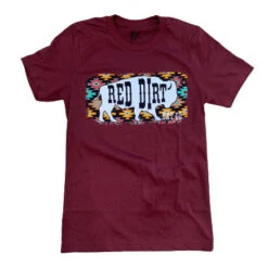 Burgundy Great White Buffalo II Tee