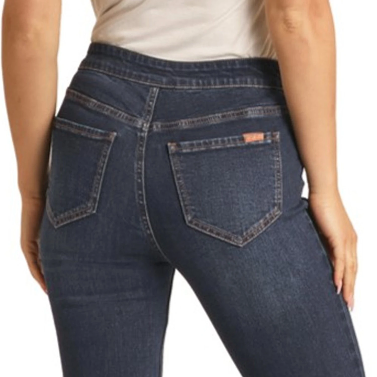 Rock & Roll Cowgirl Dark Wash Flare Jeans 3 Rock & Roll Cowgirl Dark Wash Flare Jeans - Image 3