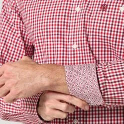 Wrangler George Strait Red/White Plaid Button Down L/S 7 Wrangler George Strait Red/White Plaid Button Down L/S -Western Cowboy Equipment Store Screenshot2022 12 29145239