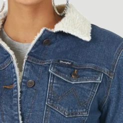 Wrangler Women's Denim Sherpa Jacket -Western Cowboy Equipment Store Screenshot2023 01 06145330