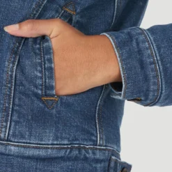 Wrangler Women's Denim Sherpa Jacket -Western Cowboy Equipment Store Screenshot2023 01 06145410