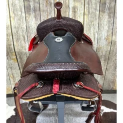 HR Saddlery 16 Inch Chocolate Trail Saddle 7 HR Saddlery 16 Inch Chocolate Trail Saddle -Western Cowboy Equipment Store Trailback