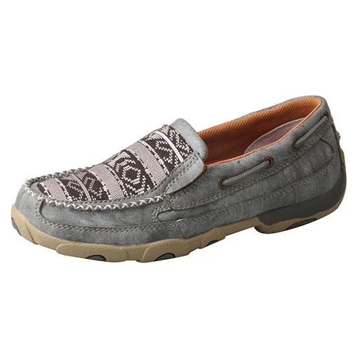 Twisted X Women's Grey Aztec Slip On Mocc 1 Twisted X Women's Grey Aztec Slip On Mocc