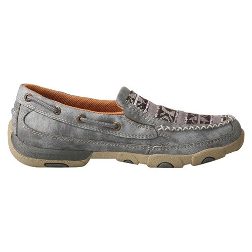 Twisted X Women's Grey Aztec Slip On Mocc 3 Twisted X Women's Grey Aztec Slip On Mocc - Image 3