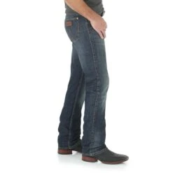 Wrangler Men's Retro Limited Edition Slim Bootcut Jeans -Western Cowboy Equipment Store WLT88BZ BS01 SWBB PRD