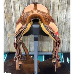 Paul Taylor 15 Inch Floral Barrel Saddle 6 Paul Taylor 15 Inch Floral Barrel Saddle -Western Cowboy Equipment Store barrelfront 2038d3f2 1ec4 43cb bc55 cf0a7013dd9a