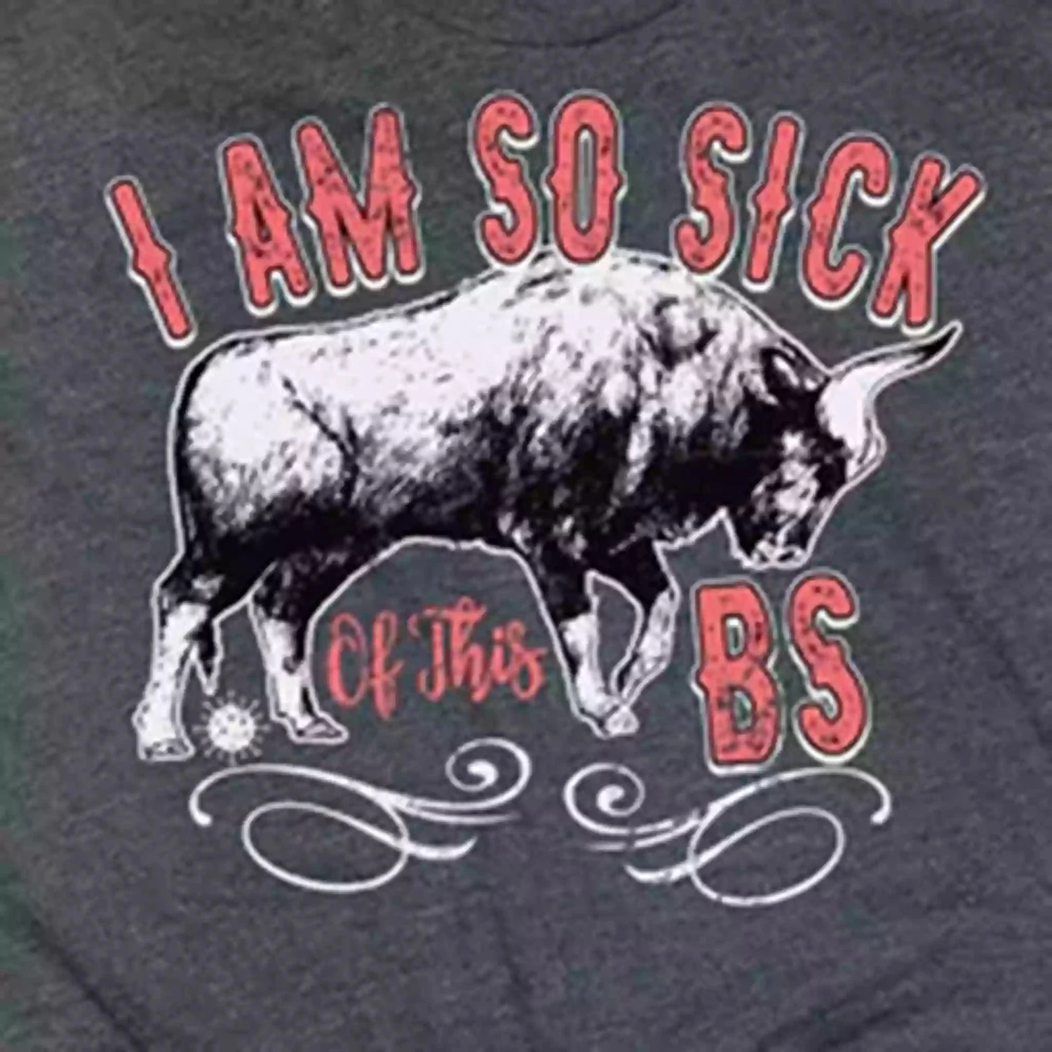 Women's Rebel Rose Sick Of The BS Short Sleeve Tee 2 Women's Rebel Rose Sick Of The BS Short Sleeve Tee - Image 2