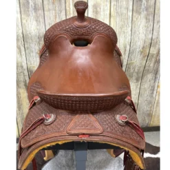 HR Saddlery 15 Inch Cowhorse Pencil Roll Saddle -Western Cowboy Equipment Store cowhorseback