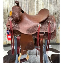 HR Saddlery 15 Inch Cowhorse Pencil Roll Saddle