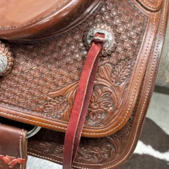 HR Saddlery 15 Inch Cowhorse Pencil Roll Saddle -Western Cowboy Equipment Store cowhorsetooling