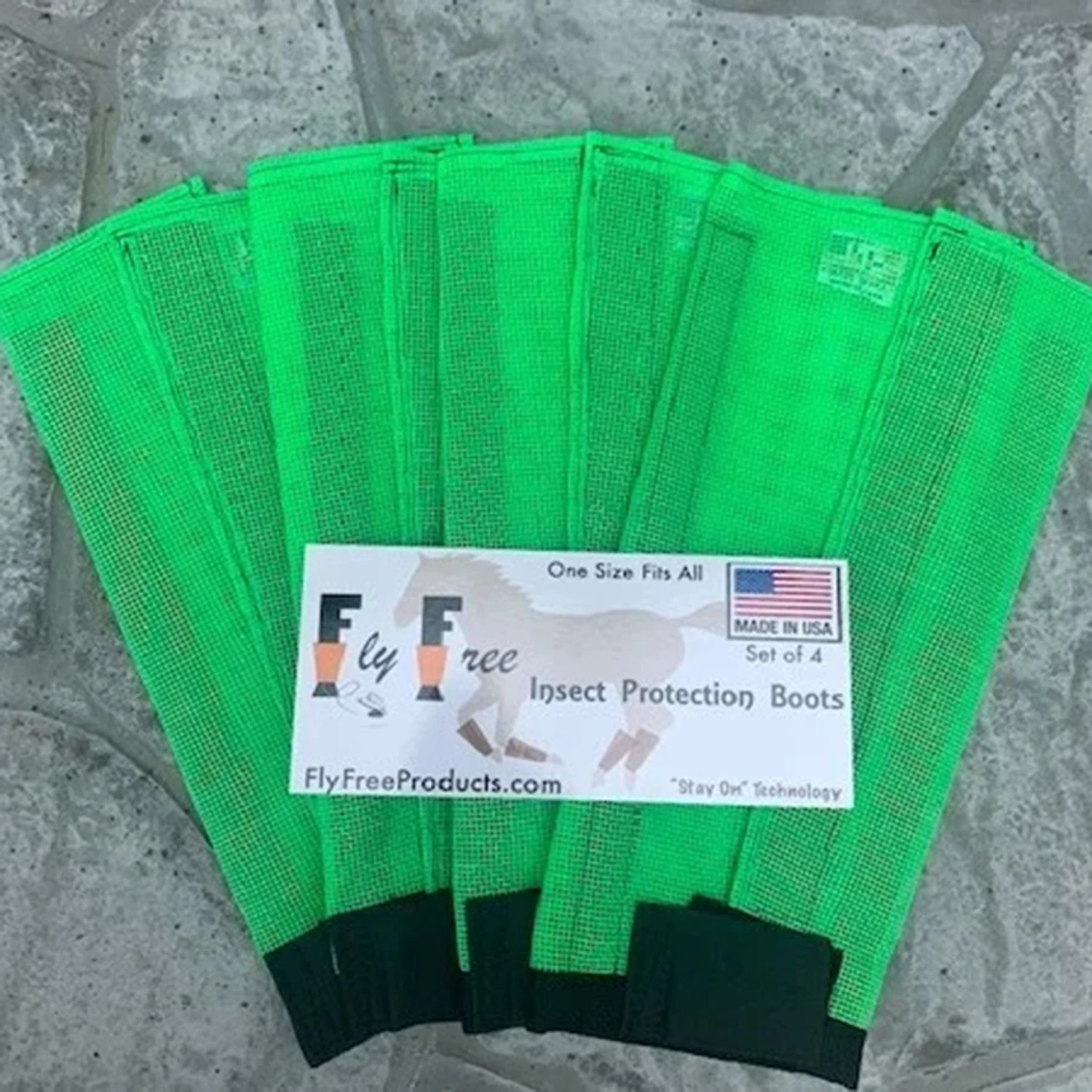 Fly Free Insect Protection Boots - LIME 1 Fly Free Insect Protection Boots - LIME