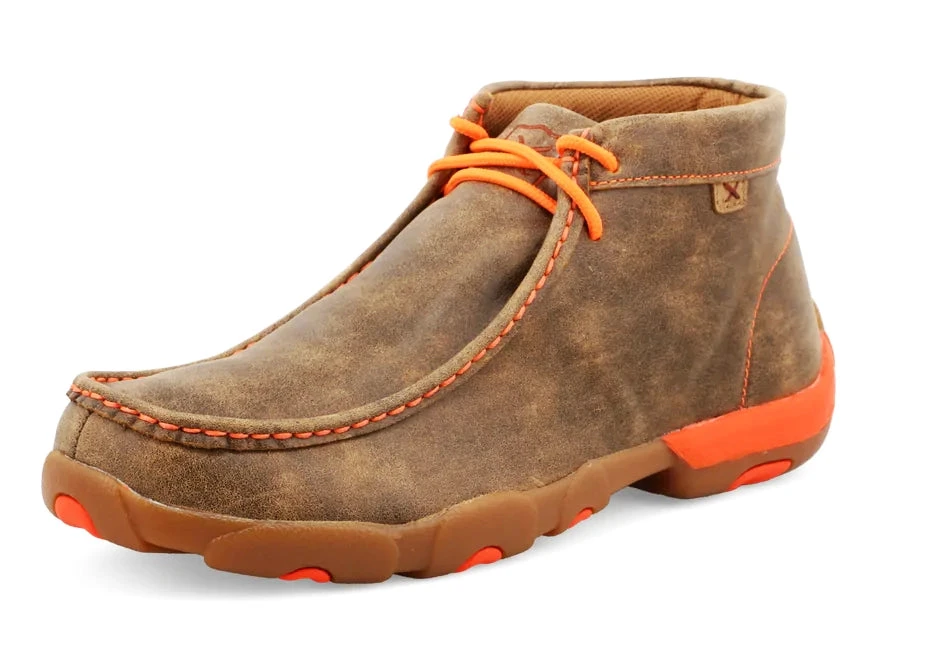 Twisted X Men's Brown & Orange Driving Moc 1 Twisted X Men's Brown & Orange Driving Moc